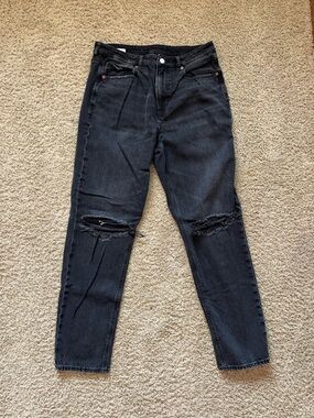 American Eagle Outfitters Black Washed Jeans